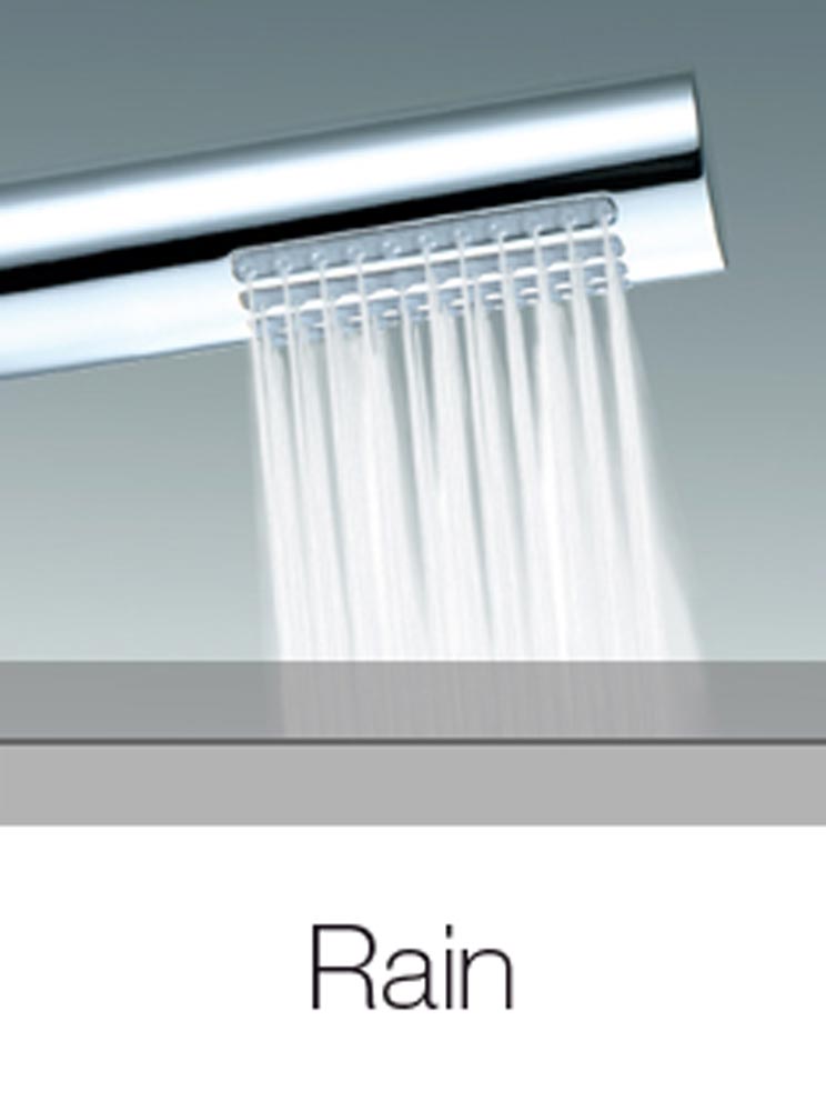 Лейка для душа Bossini Slim Rain моноструя B00253 Хром