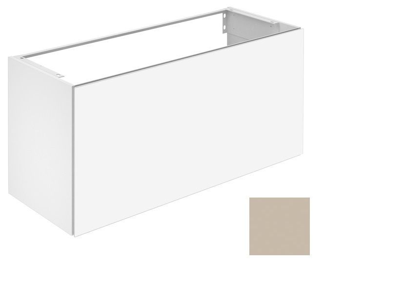 Тумба под раковину Keuco Plan 32982 180000 490 мм х 1200 мм х 605 мм, с 1 фронтальным ящиком и 1 внутренним, корпус ламинированный матовый кашемир/фасад стекло кашемир глянцевый