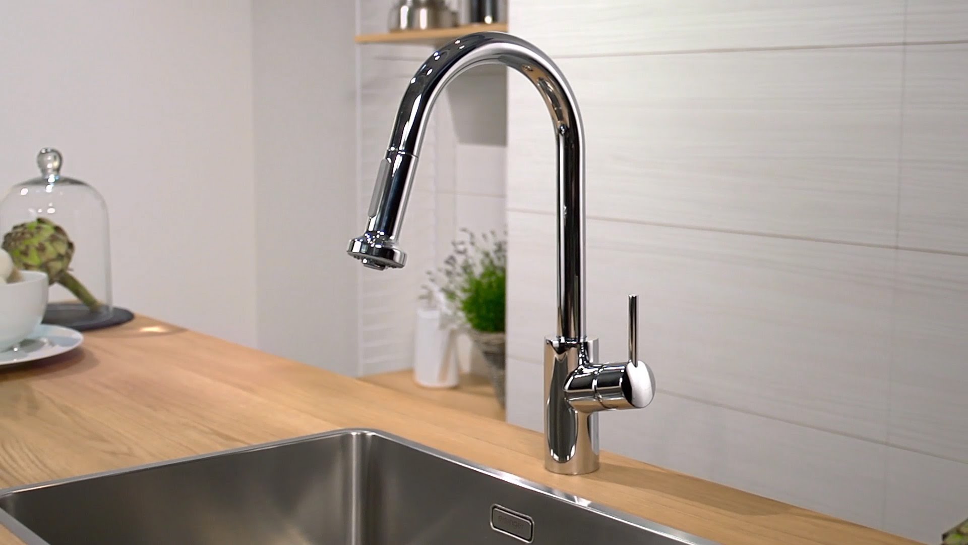 Смеситель для кухни с выдвижным изливом Hansgrohe Talis S Variarc 14872000 Хром