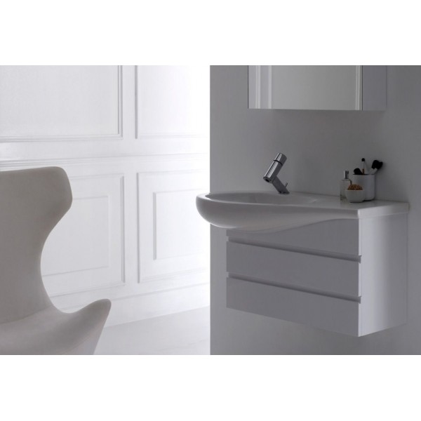 Раковина столешница Laufen IL Bagno Alessi One 814975  90 см полочка справа.