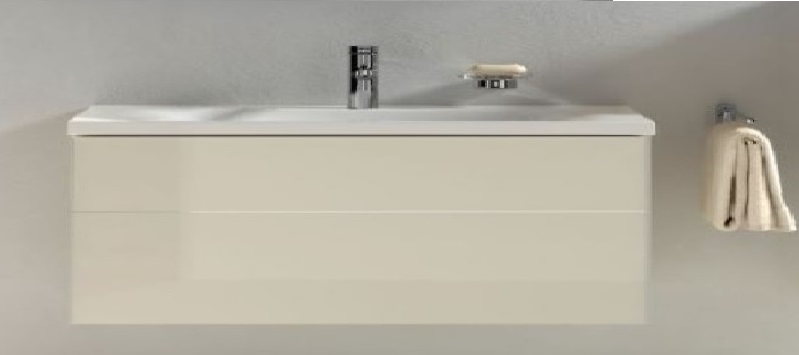 Тумба под умывальник Keuco Royal Reflex  34080 220000 корпус декоративное глянцевое покрытие/фасад стекло магнолия