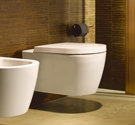 Унитаз подвесной Duravit Me by Starck 25280900001 с вертикальным смывом, с креплением, с покрытием WonderGliss, белый