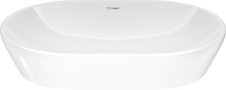 Раковина накладная Duravit D-Neo 23726000701 600 мм х 440 мм, без перелива, без отверстия под смеситель, c покрытием WonderGliss, белая