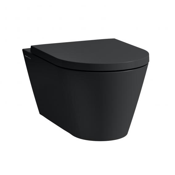 Сиденье с крышкой для унитаза Kartell by Laufen  8.9133.3.716.000.1 круглая форма, softclose, цвет черный матовый									