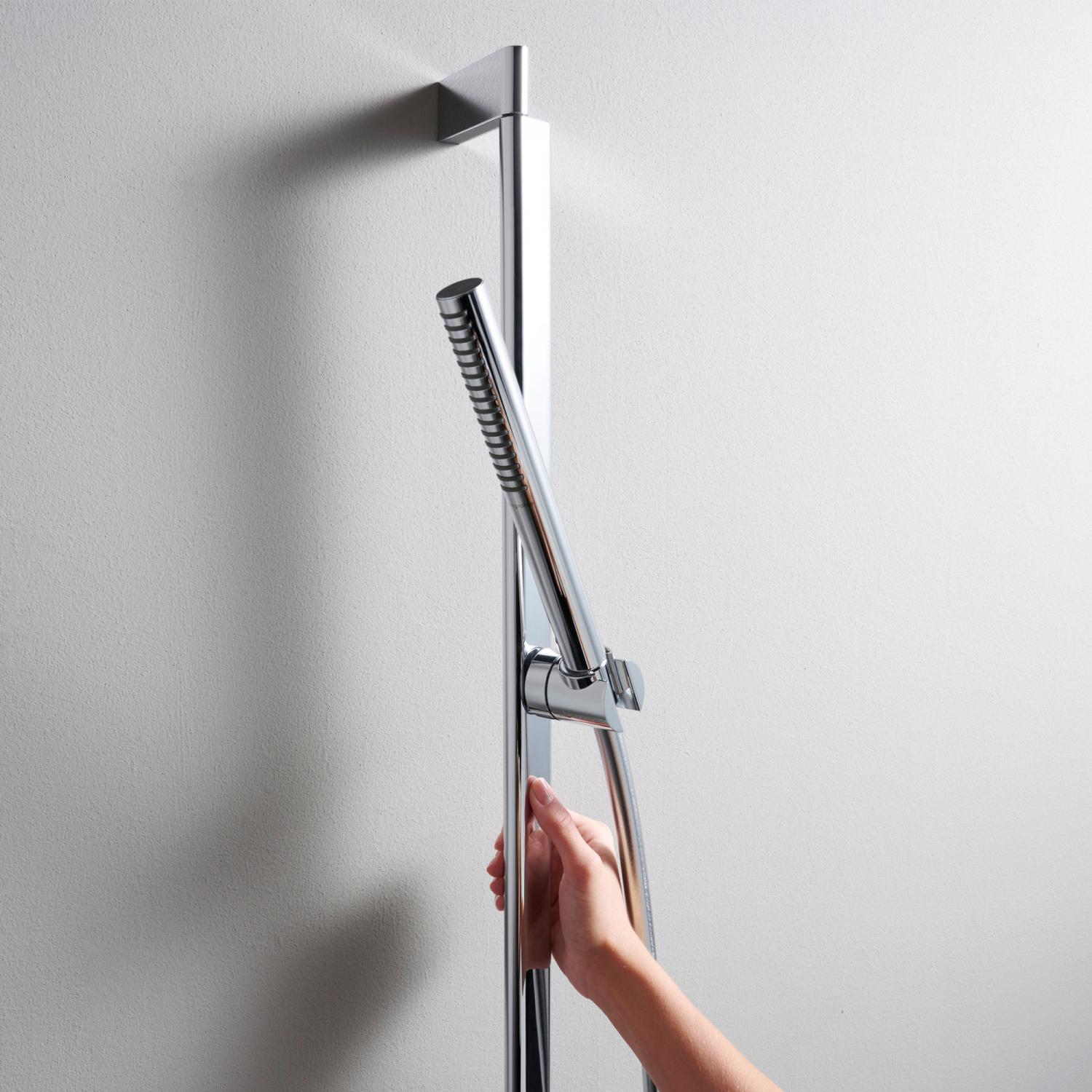 Душевой набор HANSGROHE Pulsify S 24372000 100 1jet, c EcoSmart и душевой штангой 650 мм, цвет Хром