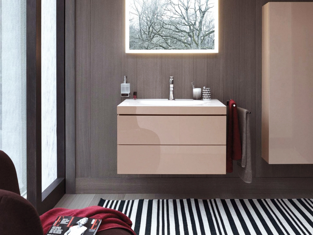 Шкаф-пенал подвесной Duravit L-Cube LC1170L8686 капучино