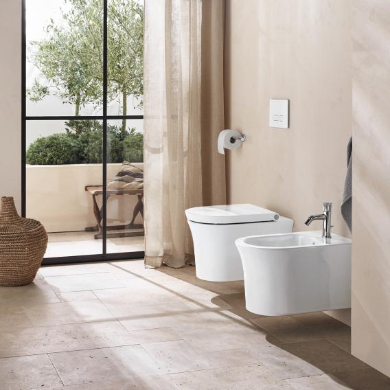 Унитаз подвесной Duravit White Tulip 2576092000 540 мм х 370 мм, с HygieneFlush, с вертикальным смывом, с креплением Durafix, с покрытием HygieneGlaze, белый