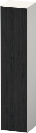 Шкаф-пенал высокий петли слева DURAVIT ZENCHA ZE1352L16840000 360 мм х 400 мм х 1760 мм, чёрный дуб/белый суперматовый