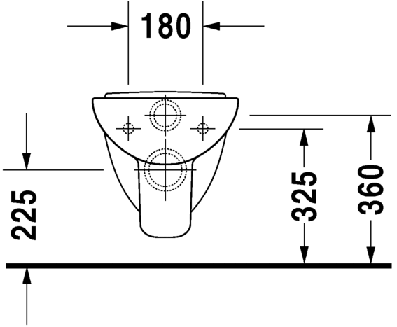 Подвесной унитаз Duravit D-Code 22110900002 48 см белый
