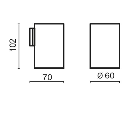 Держатель для стакана подвесной BOSSINI Tondo Line V50111.030 цвет Хром