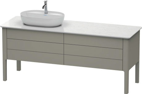 Тумба напольная под столешницу Duravit Luv LU9568L9292 каменно-серый