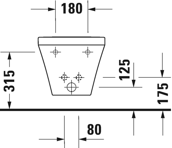 Подвесное биде Duravit DuraStyle 2285150000 с переливом, белое (изделие снято с производства)