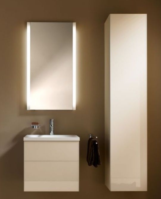 Тумба под умывальник Keuco Royal Reflex  34040 220002 корпус декоративное глянцевое покрытие/фасад стекло магнолия