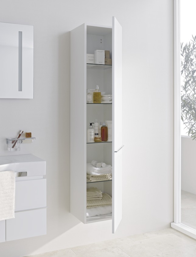 Шкаф-пенал высокий  Laufen   Case for Palace    4.0202.1.075.475.1  165 см, 1 дверь, петли слева, белый глянцевый
