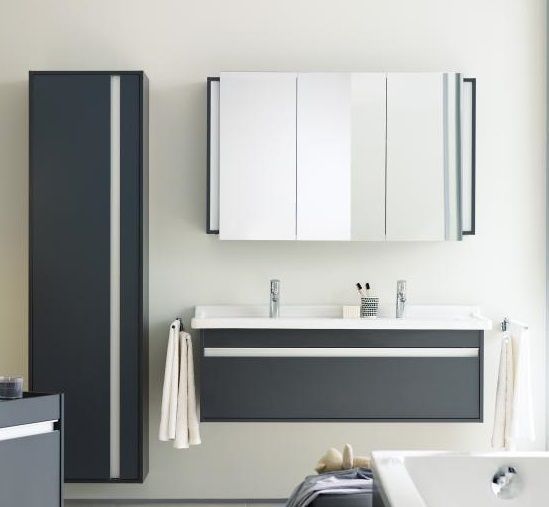 Шкаф высокий Duravit Ketho KT1265R2222 правый, с полками, белый глянцевый