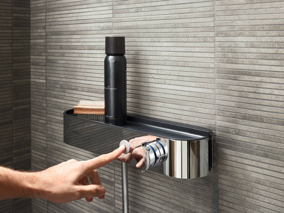 Термостат для ванны HANSGROHE ShowerTablet Select 400 24340670 цвет Чёрный матовый
