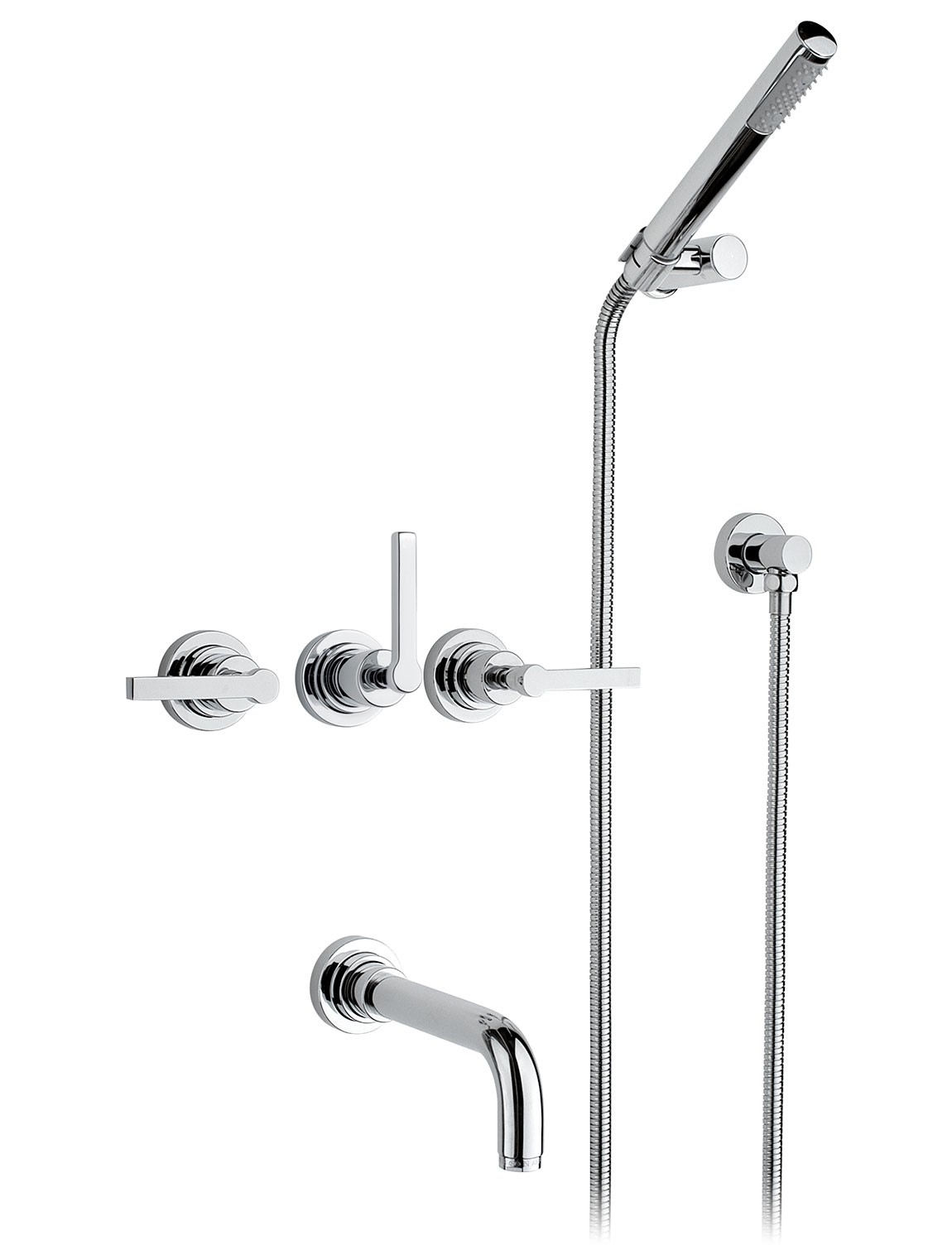 Внутренняя часть смесителя для душа NICOLAZZI DOCCIA C2203DX с керамическими картриджами DX+DX, бронза