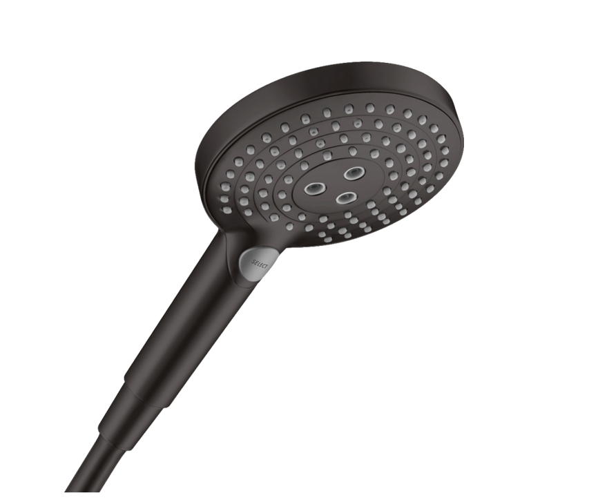 Ручной душ HANSGROHE Raindance Select S 26531670 120 3jet, с EcoSmart, цвет Чёрный матовый