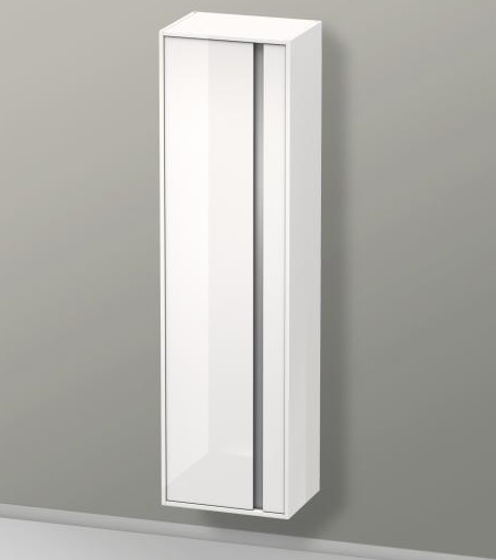 Шкаф высокий Duravit Ketho KT1265L2222 левый, с полками, белый глянцевый