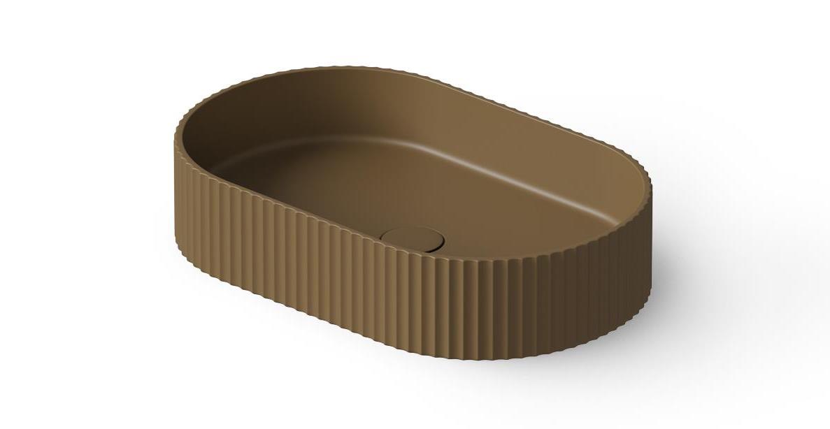 Крышка донного клапана для раковины DEA DESIGN  DD4230 1  из искусственного камня Solid Suface, цвет Dark Camel №1