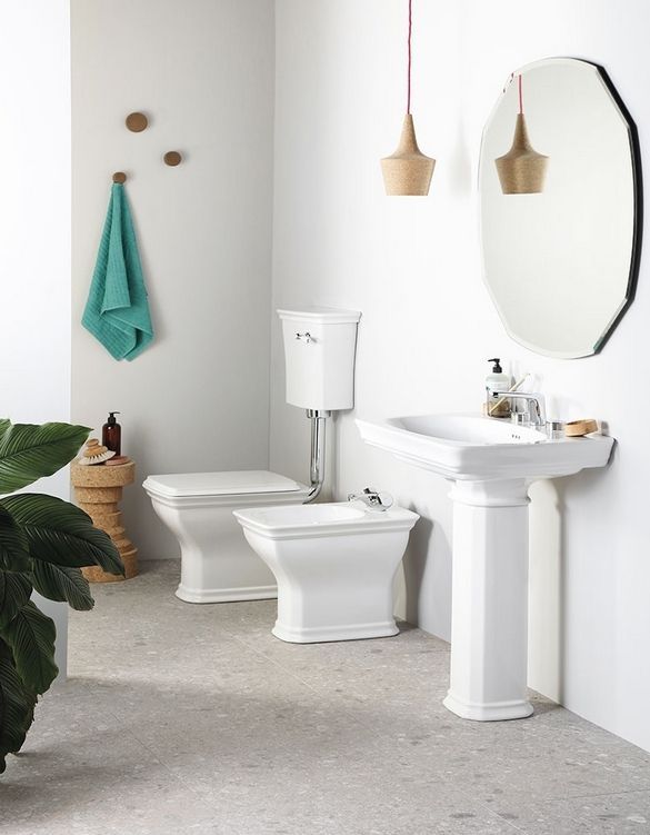 Пьедестал для раковины ARTCERAM CIVITAS CIC001 01 00 230 мм х 630 мм, белый глянцевый