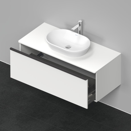 Тумба подвесная под раковину DURAVIT D-Neo DE494901818 1200 мм х 550 мм, с 1 выдвижным ящиком и консолью, белый матовый