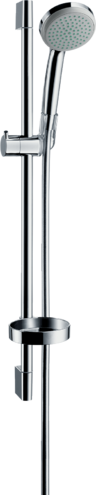 Душевой гарнитур Hansgrohe Croma 100 1jet Unica'C 27717000 с мыльницей хром