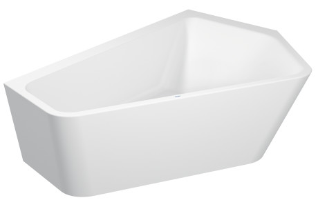 Акриловая ванна Duravit Paiova 5 700397000000000 1900 х 1400 c двумя разными наклонами спинки, с бесшовной акриловой панелью и рамой, угловая, белая