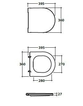 Сиденье для унитаза GLOBO FORTY3 FOR22BI 395 мм х 360 мм, съёмное, с Soft-Close, белый глянцевый