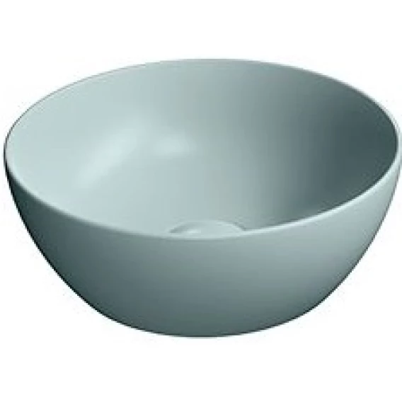 Раковина-чаша накладная круглая GSI PURA 885415 320 мм х 320 мм, без отверстия под смеситель, цвет Ghiaccio Matte