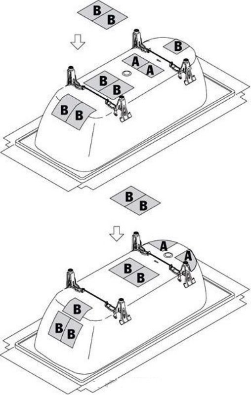 Шумопоглощающий комплект для ванн BW-ADS Kaldewei 6876.7573.0000