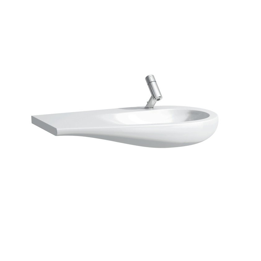 Раковина столешница Laufen IL Bagno Alessi One 814976 90 см полочка слева, без отверстия под смеситель