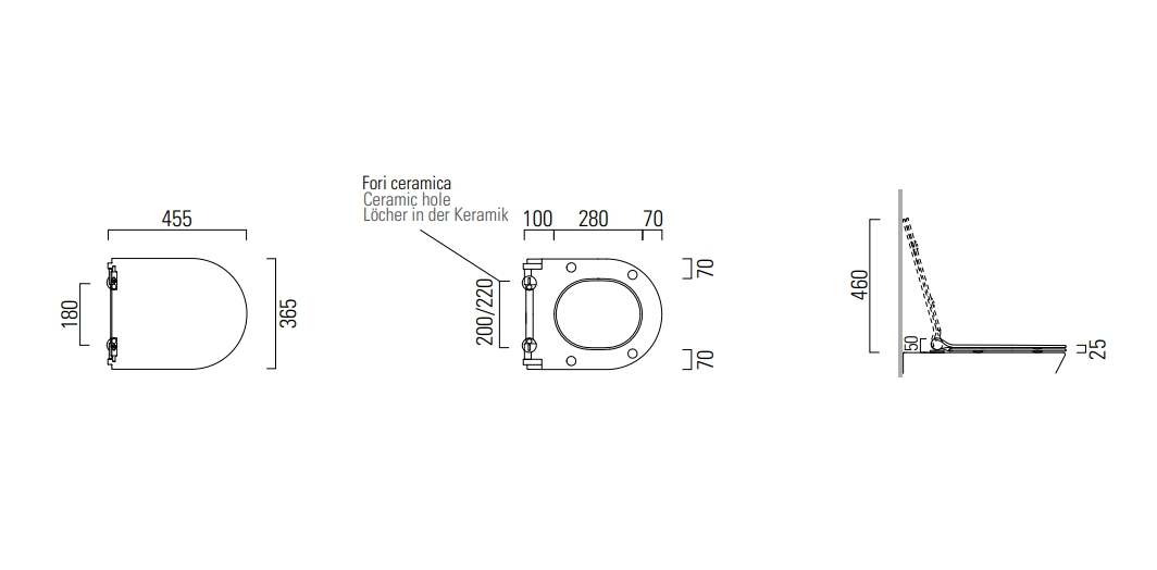 Сиденье для унитаза GSI PURA MS86CSN08 Slim/SoftClose, цвет Cretta Matte