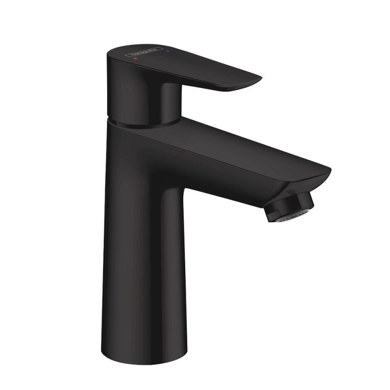 Смеситель для раковины Hansgrohe Talis E 71710670 с донным клапаном, чёрный матовый