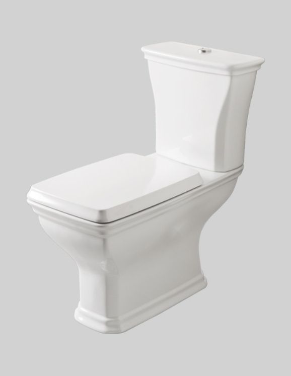 Унитаз напольный ARTCERAM CIVITAS CIV004 01 00 540 мм х 360 мм, со сливом Vario, c креплением, белый глянцевый