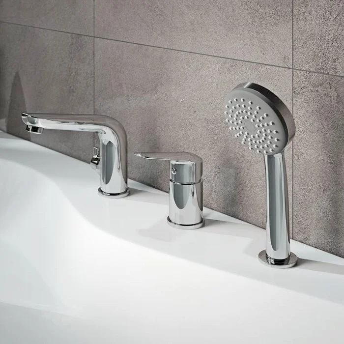 Смеситель на борт ванны на 3 отверстия Hansgrohe Talis E 71731000 Хром