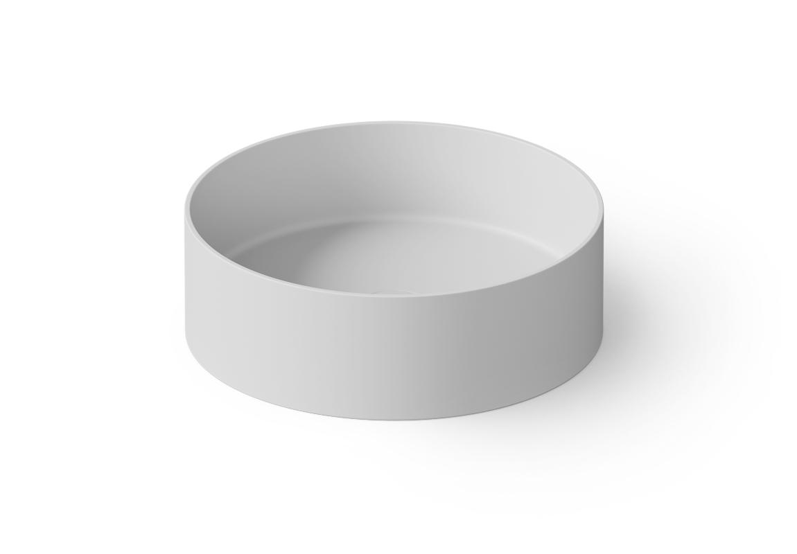 Раковина накладная круглая  DEA DESIGN (Countertop basin) DD9061 450 18    Ø 450хh145 мм, из композита Solid surface, цвет белый матовый (18) 