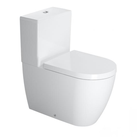 Унитаз напольный комбинированный Duravit ME by Starck 21700900001 с вертикальным смывом, с покрытием WonderGliss, белый