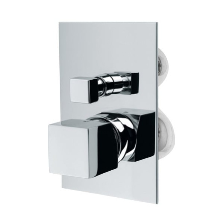 УЦЕНКА. BOSSINI (CUBE)    Z004202.030_УЦ     Смеситель механический встраиваемый с девиатором на 2 направления, со скрытой частью, хром (030)/ Товар с выставки. Мелкие царапины.