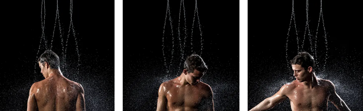 Встраиваемый верхний душ прямоугольный с хромотерапией ALMAR Chromotherapy E044190.MS 480 мм х 630 мм, цвет Stainless Steel Mirror