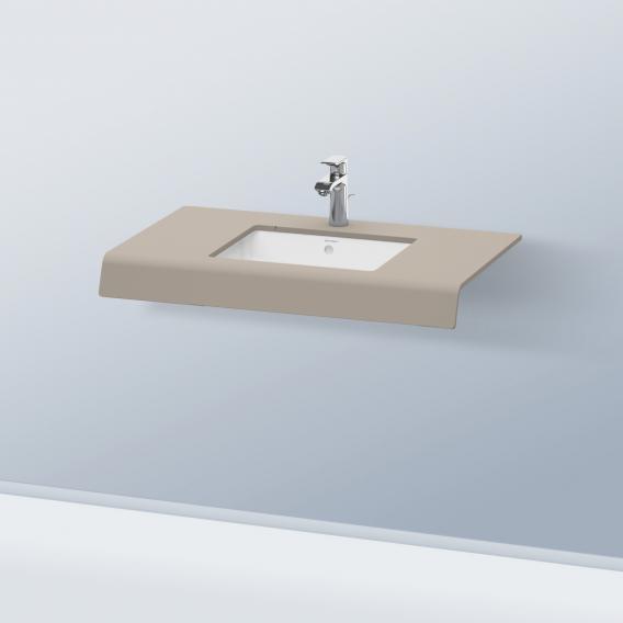 Консоль Duravit DuraStyle DS828C 43 с одним вырезом, базальт матовый