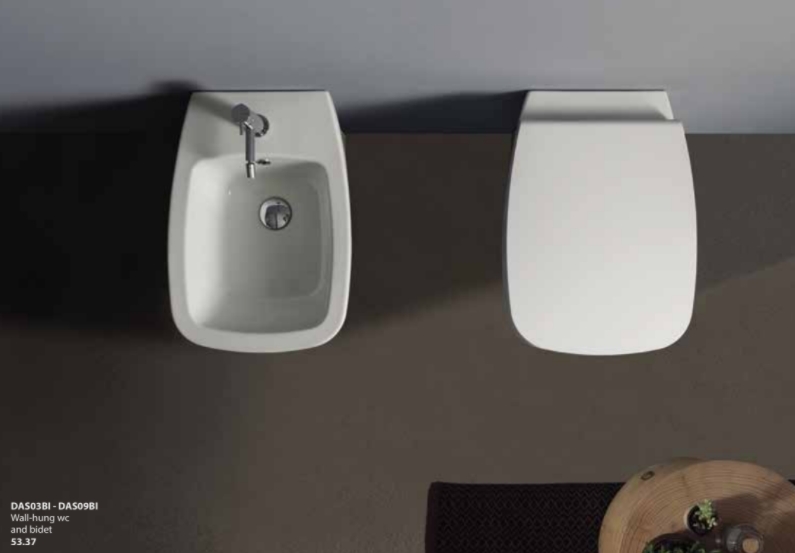 Сиденье для унитаза GLOBO DAILY DAR20BI 375 мм х 460 мм, с Soft-Close, белый глянцевый