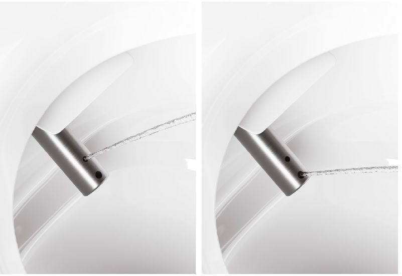 Подвесной умный безободковый унитаз GSI WClean 7418K17 590х375 мм, с модулем электронного биде и сиденьем Soft-Close, цвет матовый Cenere