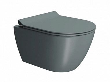 Унитаз подвесной GSI PURA 881604 Swirlflush, для крепежа FISR2, Agave Matte