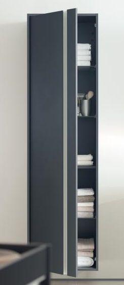 Шкаф высокий Duravit Ketho KT1265R2222 правый, с полками, белый глянцевый