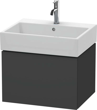 Тумба подвесная под раковину Duravit L-Cube LC617504949 графит матовый
