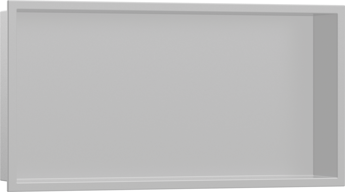 Настенный короб HANSGROHE XtraStoris Original 56064800 с интегрированной рамой 300 мм х 600 мм х 100 мм, полированная сталь