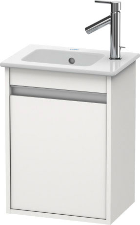 Тумба подвесная под раковину Duravit Ketho KT6417L1818 левая, белая матовая
