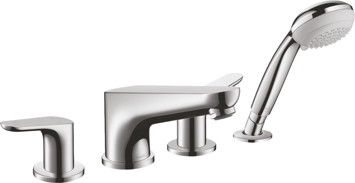 Смеситель на борт ванны на 4 отверстия Hansgrohe Focus 31936000 Хром