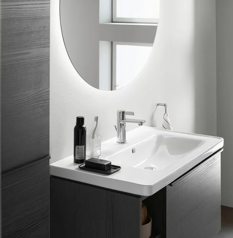 Раковина встраиваемая Duravit D-Neo 2367800060 800 мм х 480 мм, с переливом, без отверстия под смеситель, белая